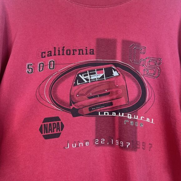 Vintage 90's California 500 Inaugural Napa Race T-Shirt Racer Y2K USA Size XXL - Picture 5 of 11